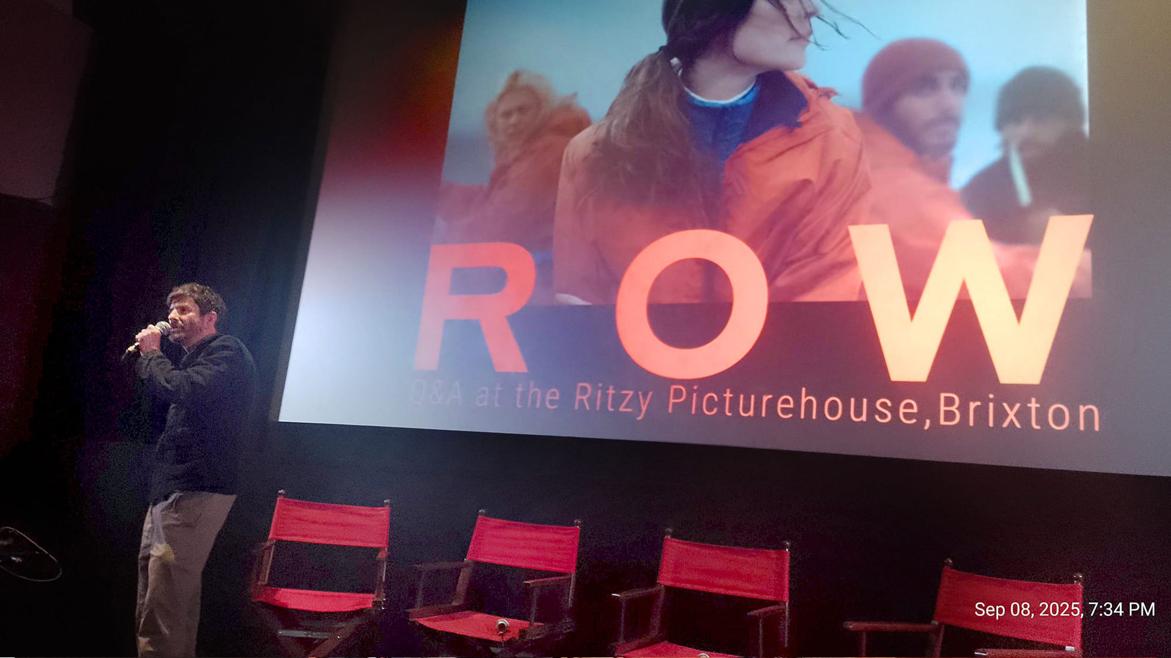 Matthew Losasso the director, introduces <I>Row</I> at the Brixton Ritzy 8th September 2025